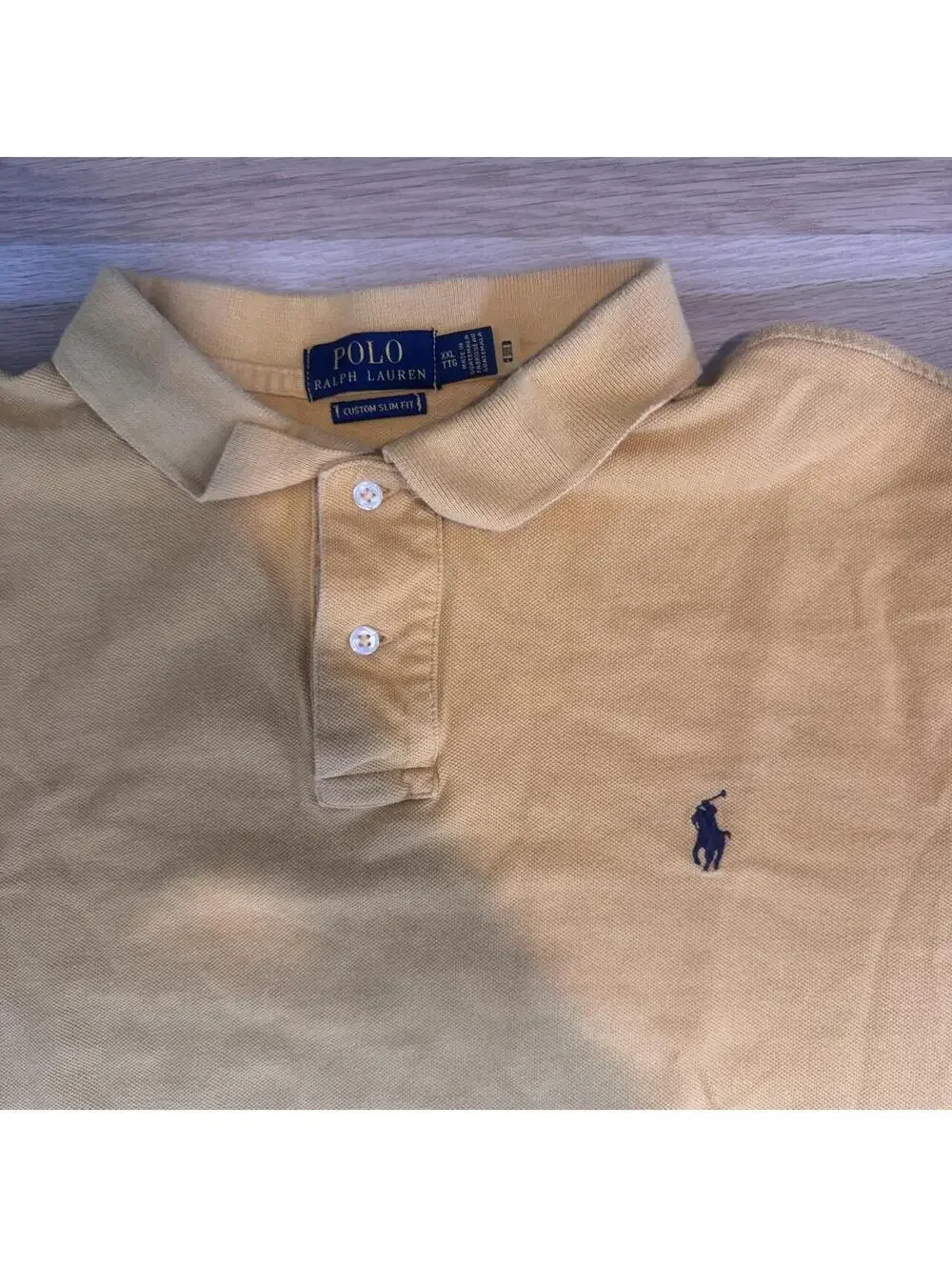 Polo Ralph Lauren Yellow Custom Slim Fit Polo Shirt